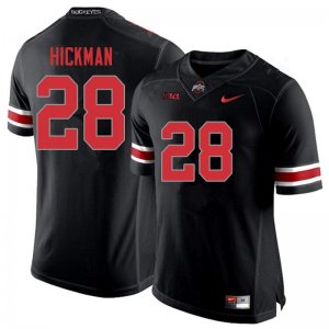 Men's Ohio State Buckeyes #28 Ronnie Hickman Blackout Nike NCAA College Football Jersey Version NFG4544JV